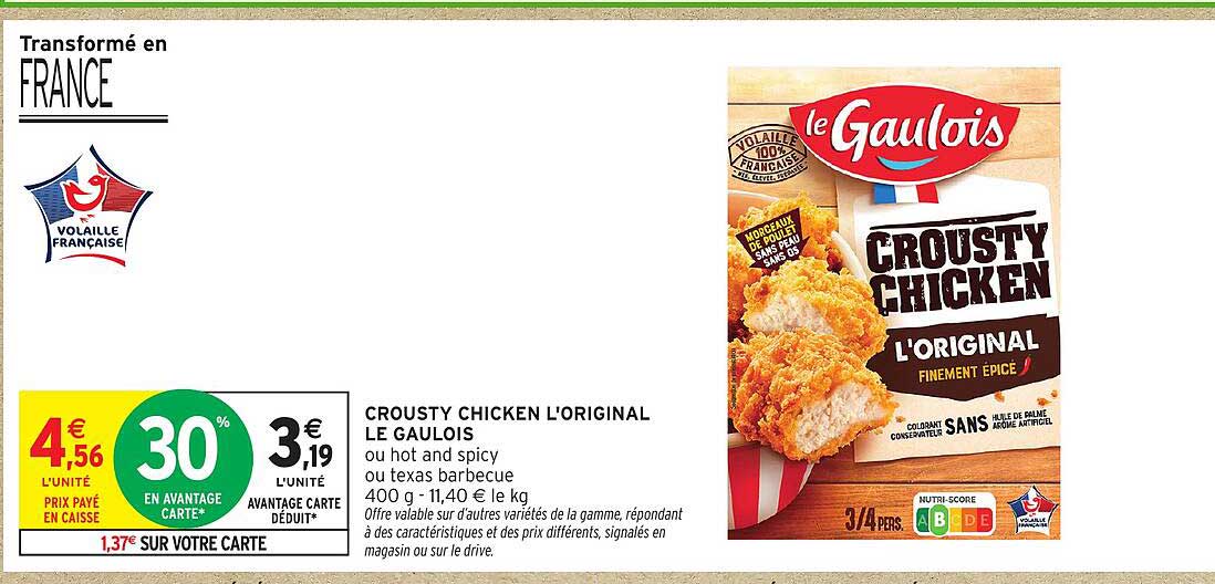 CROUSTY CHICKEN L'ORIGINAL LE GAULOIS