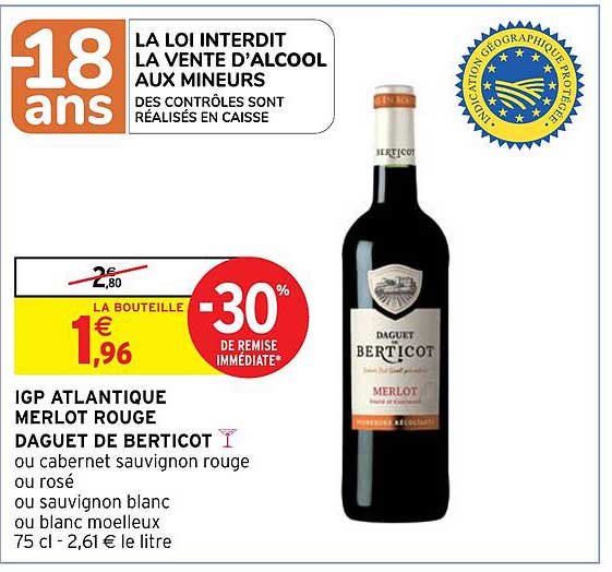 Daguet de Berticot Merlot Rouge