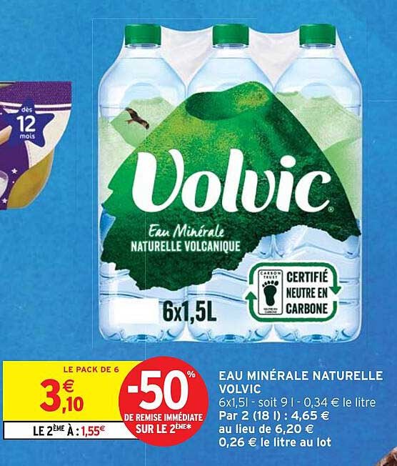 EAU MINÉRALE NATURELLE VOLVIC