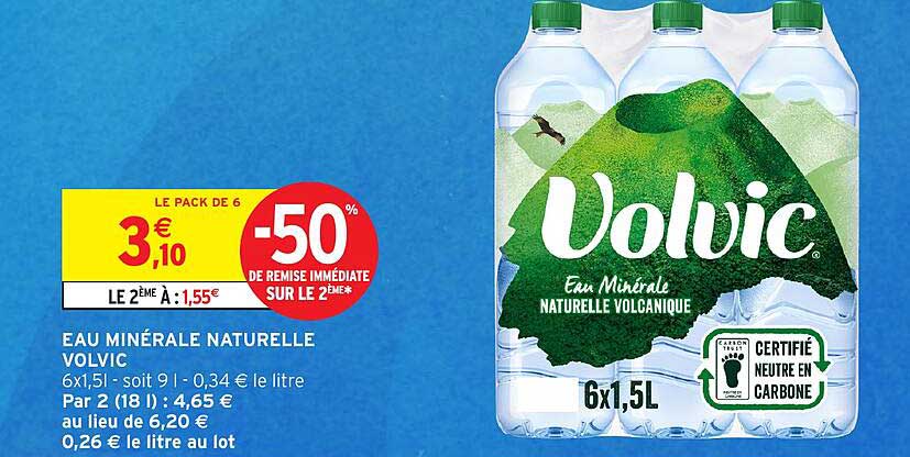 EAU MINÉRALE NATURELLE VOLVIC