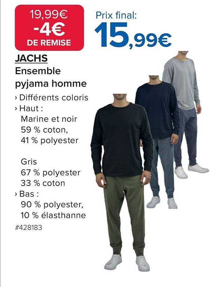 JACHS Ensemble pyjama homme