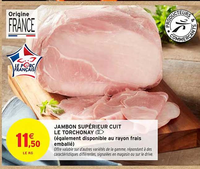 JAMBON SUPÉRIEUR CUIT LE TORCHONAY