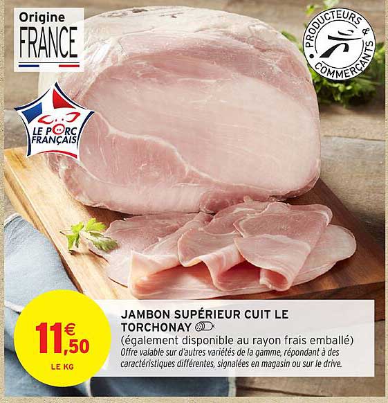 JAMBON SUPÉRIEUR CUIT LE TORCHONAY