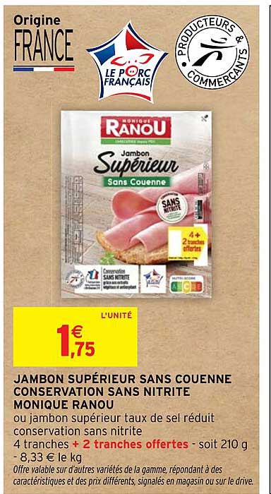 Jambon Supérieur Sans Couenne