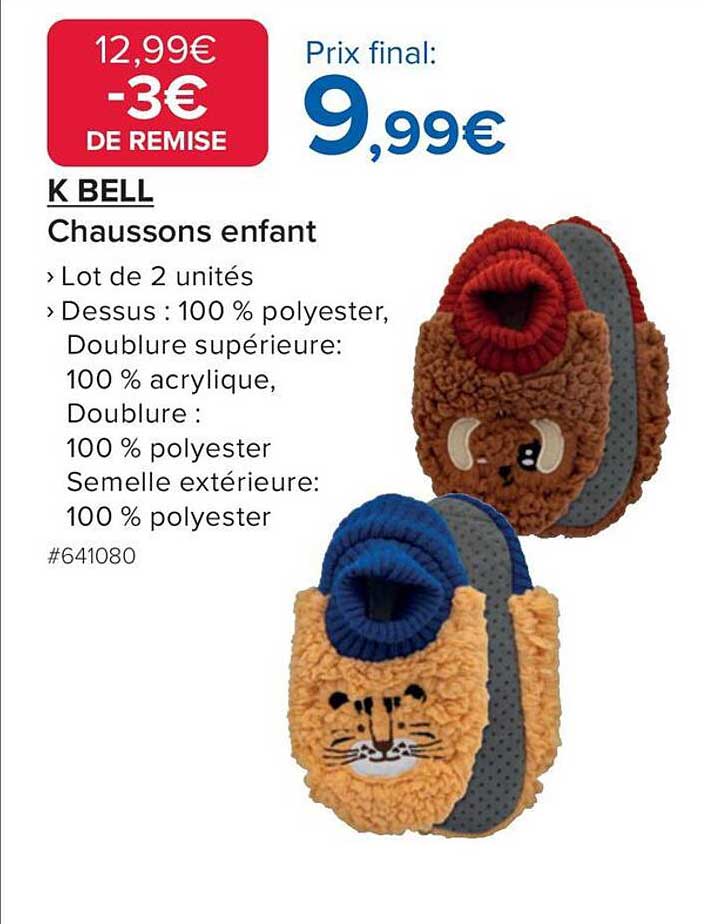 K BELL Chaussons enfant