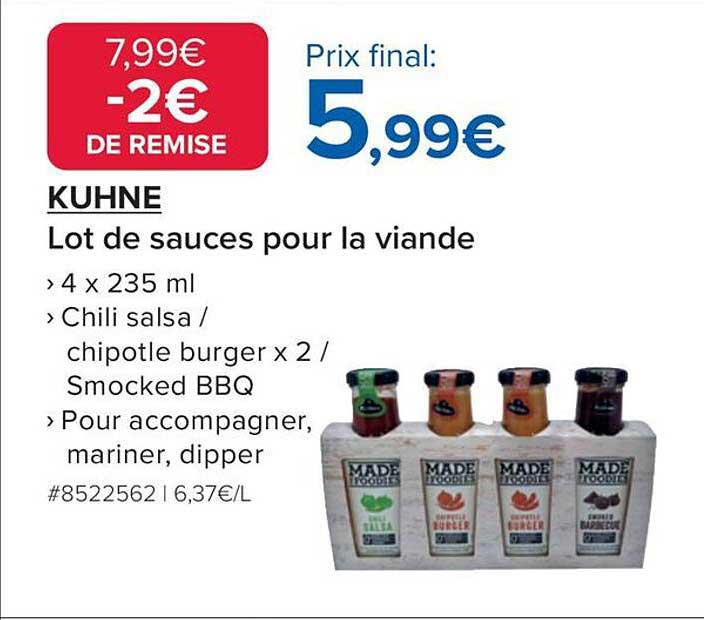 KUHNE Lot de sauces pour la viande