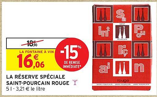 LA RÉSERVE SPÉCIALE SAINT-POURCAIN ROUGE