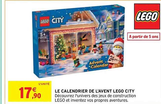 LE CALENDRIER DE L'AVENT LEGO CITY