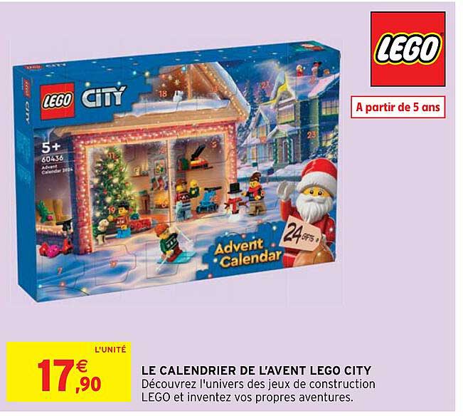 LE CALENDRIER DE L'AVENT LEGO CITY