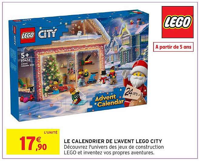 LE CALENDRIER DE L'AVENT LEGO CITY