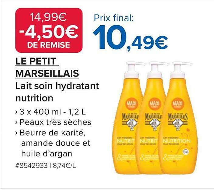 LE PETIT MARSEILLAIS Lait soin hydratant nutrition