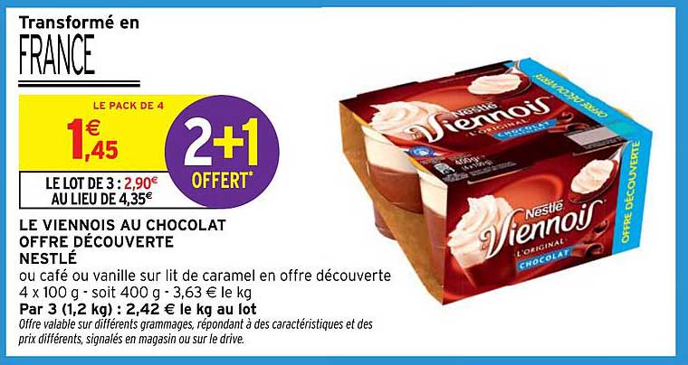 LE VIENNOIS AU CHOCOLAT OFFRE DÉCOUVERTE NESTLÉ