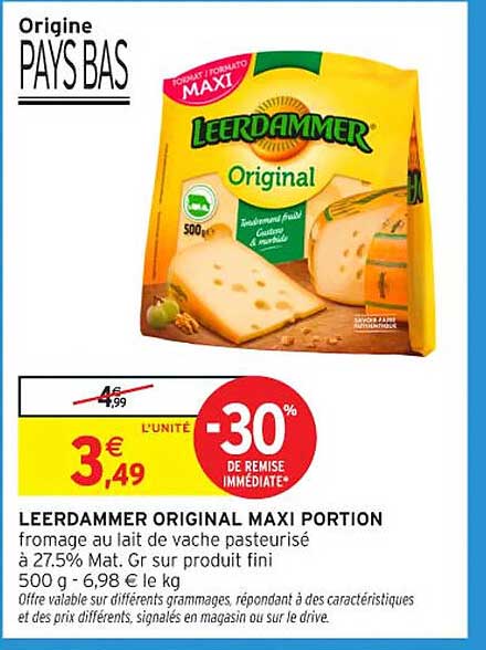 LEERDAMMER ORIGINAL MAXI PORTION