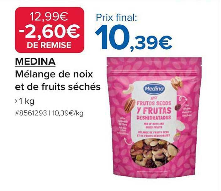 MEDINA Mélange de noix et de fruits séchés