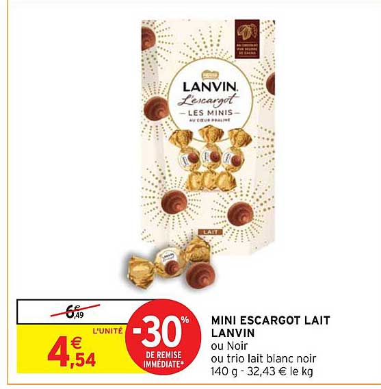 MINI ESCARGOT LAIT LANVIN