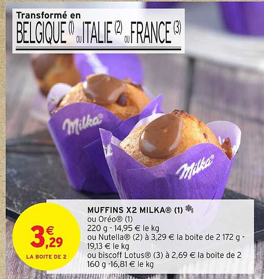 MUFFINS X2 MILKA®