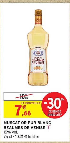 MUSCAT OR PUR BLANC BEAUMES DE VENISE