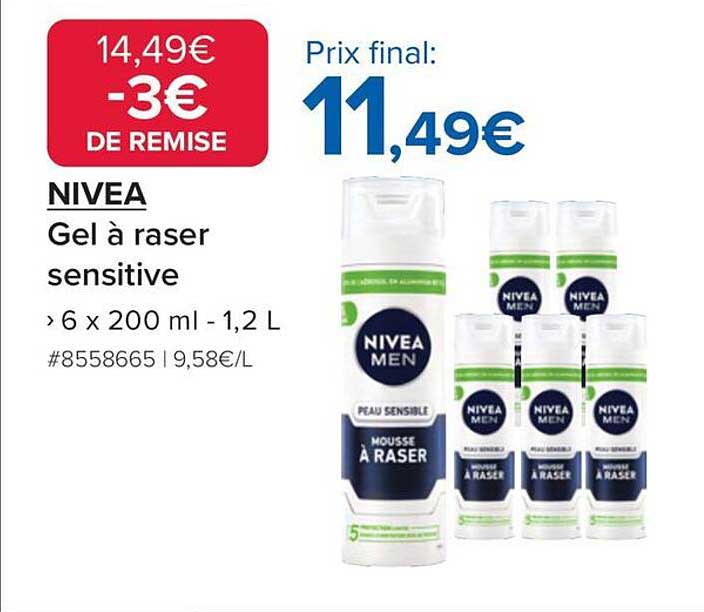 NIVEA Gel à raser sensitive