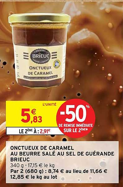 ONCTUEUX DE CARAMEL AU BEURRE SALÉ AU SEL DE GUÉRANDE BRIEUC