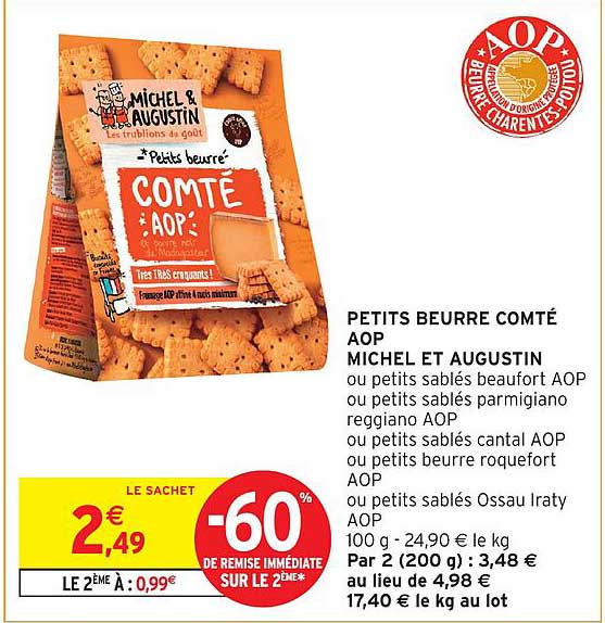 PETITS BEURRE COMTÉ AOP