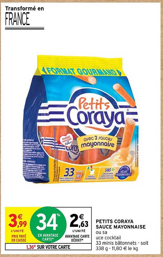 PETITS CORAYA SAUCE MAYONNAISE