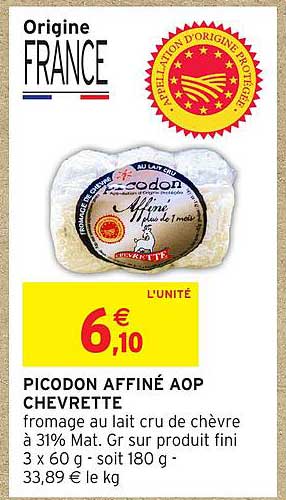 PICODON AFFINÉ AOP CHEVRETTE