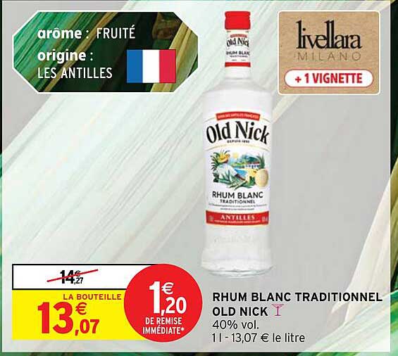 RHUM BLANC TRADITIONNEL OLD NICK