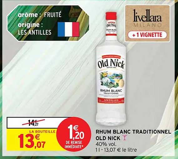 RHUM BLANC TRADITIONNEL OLD NICK