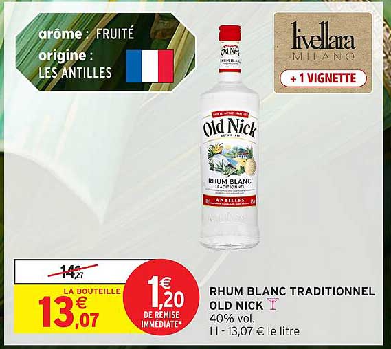 RHUM BLANC TRADITIONNEL OLD NICK