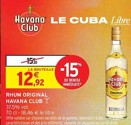 RHUM ORIGINAL HAVANA CLUB