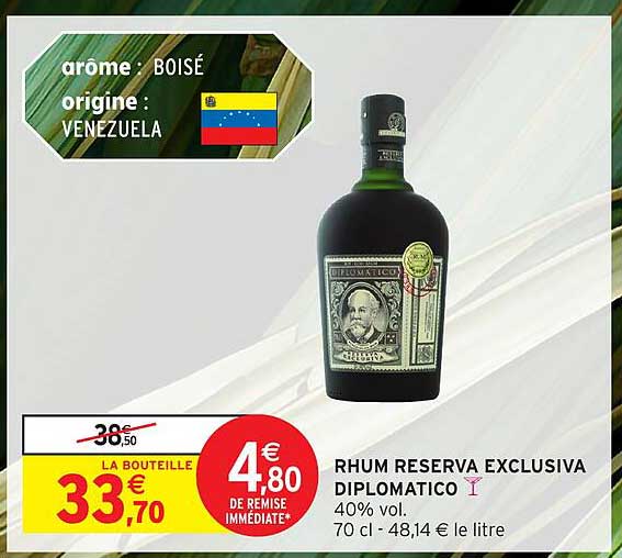 RHUM RESERVA EXCLUSIVA DIPLOMATICO