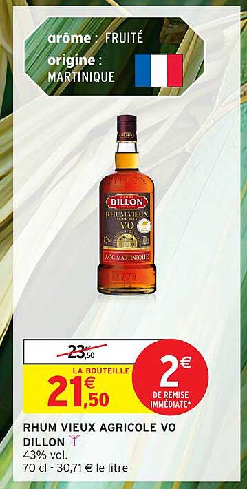 RHUM VIEUX AGRICOLE VO DILLON