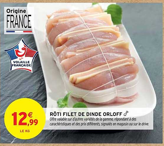 RÔTI FILET DE DINDE ORLOFF