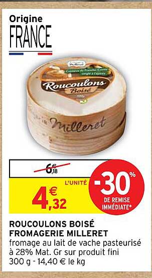 ROUCOULONS BOISÉ FROMAGERIE MILLERET