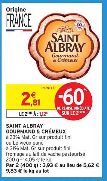 SAINT ALBRAY GOURMAND & CRÉMEUX