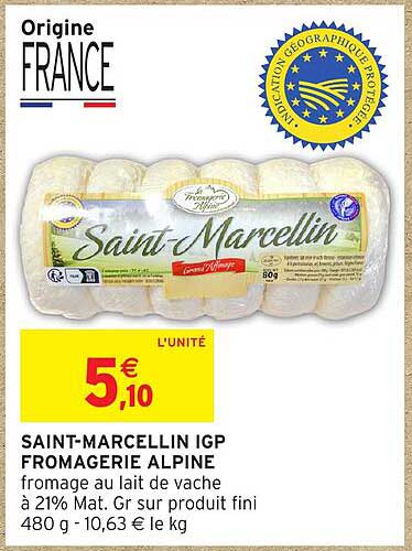 SAINT-MARCELLIN IGP FROMAGERIE ALPINE