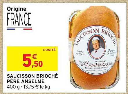 SAUCISSON BRIOCHÉ PÈRE ANSELME