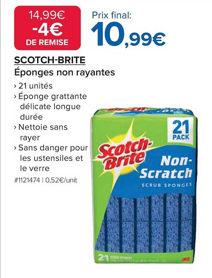 SCOTCH-BRITE Éponges non rayantes