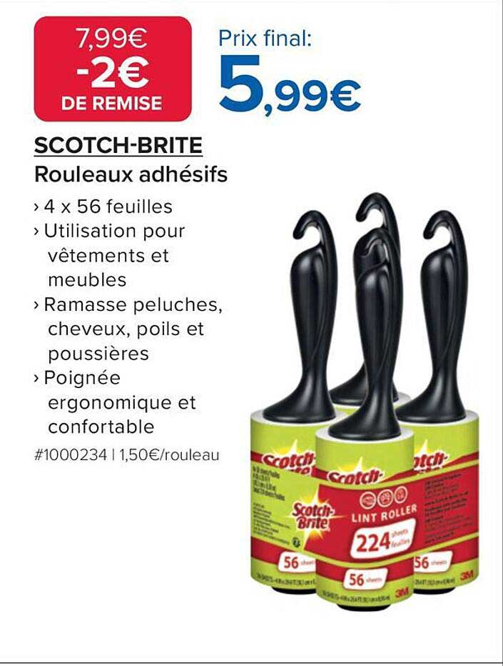 SCOTCH-BRITE Rouleaux adhésifs