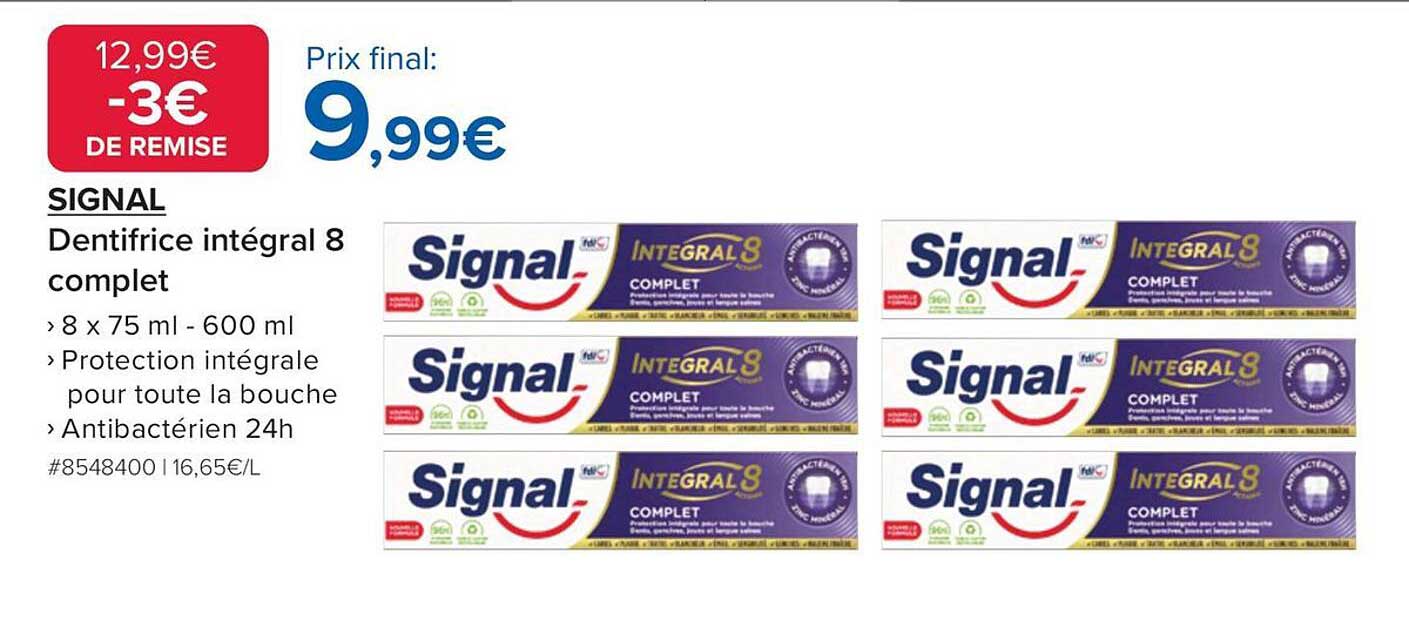 SIGNAL Dentifrice intégral 8 complet