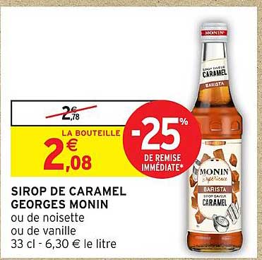 SIROP DE CARAMEL GEORGES MONIN