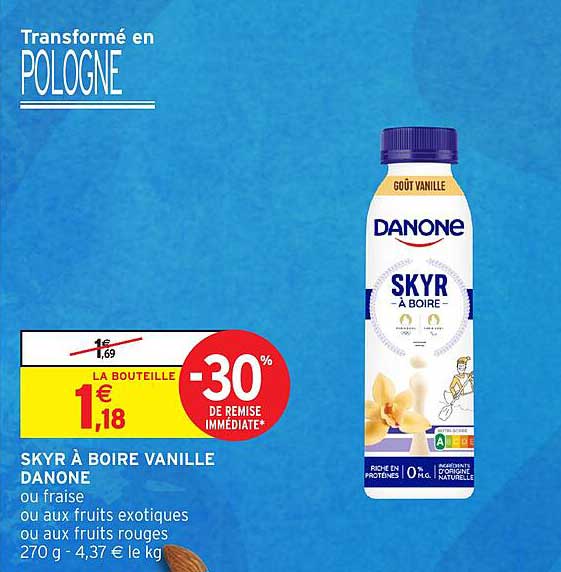 SKYR À BOIRE VANILLE DANONE