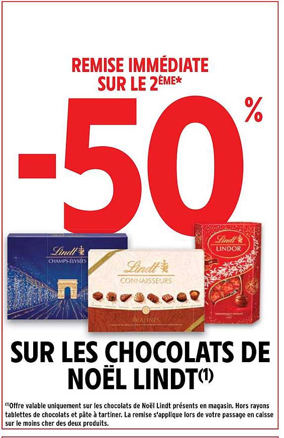 SUR LES CHOCOLATS DE NOËL LINDT