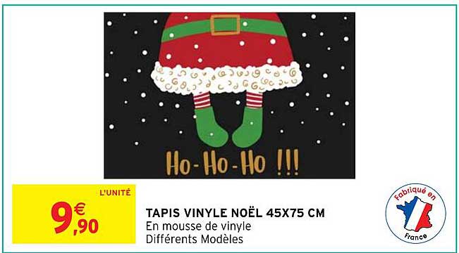 TAPIS VINYLE NOËL 45X75 CM