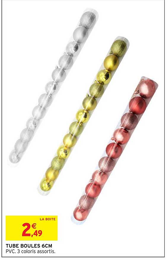 TUBE BOULES 6CM