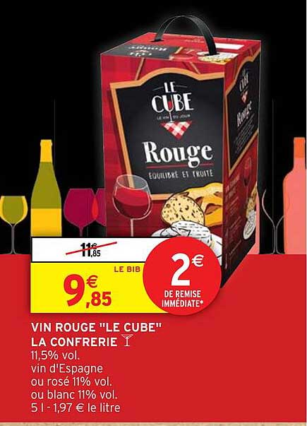 VIN ROUGE "LE CUBE" LA CONFERIE