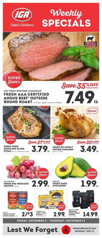 IGA flyer