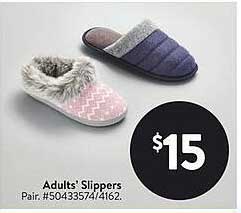 Adults' Slippers