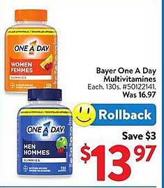 Bayer One A Day Multivitamines