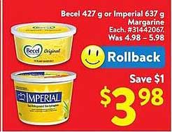 Becel or Imperial Margarine